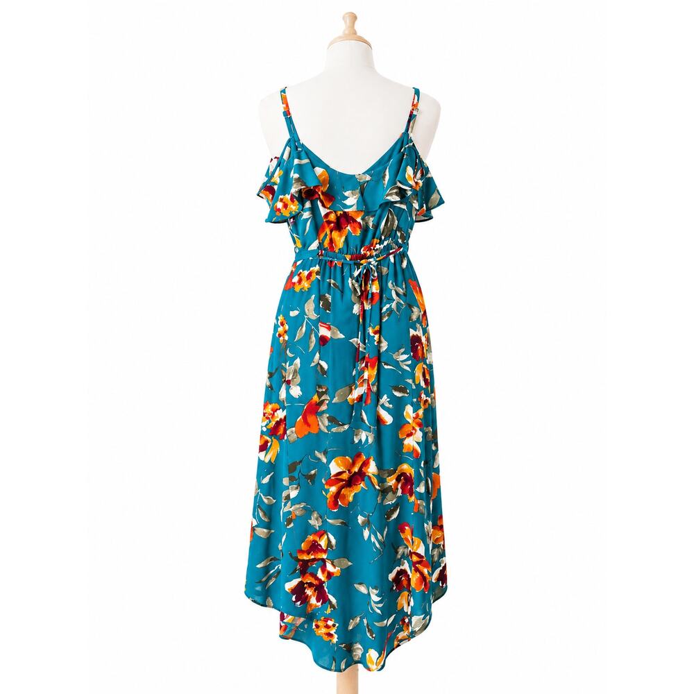 NWOT Y2K Floral Babydoll Maxi Dress Womens Size XS Boho Bloomcore Cottagecore - Picture 4 of 4